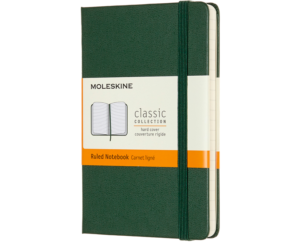 MOLESKINE Notizbuch HC P/A6 629025 liniert,myrtengrün,192 Seiten