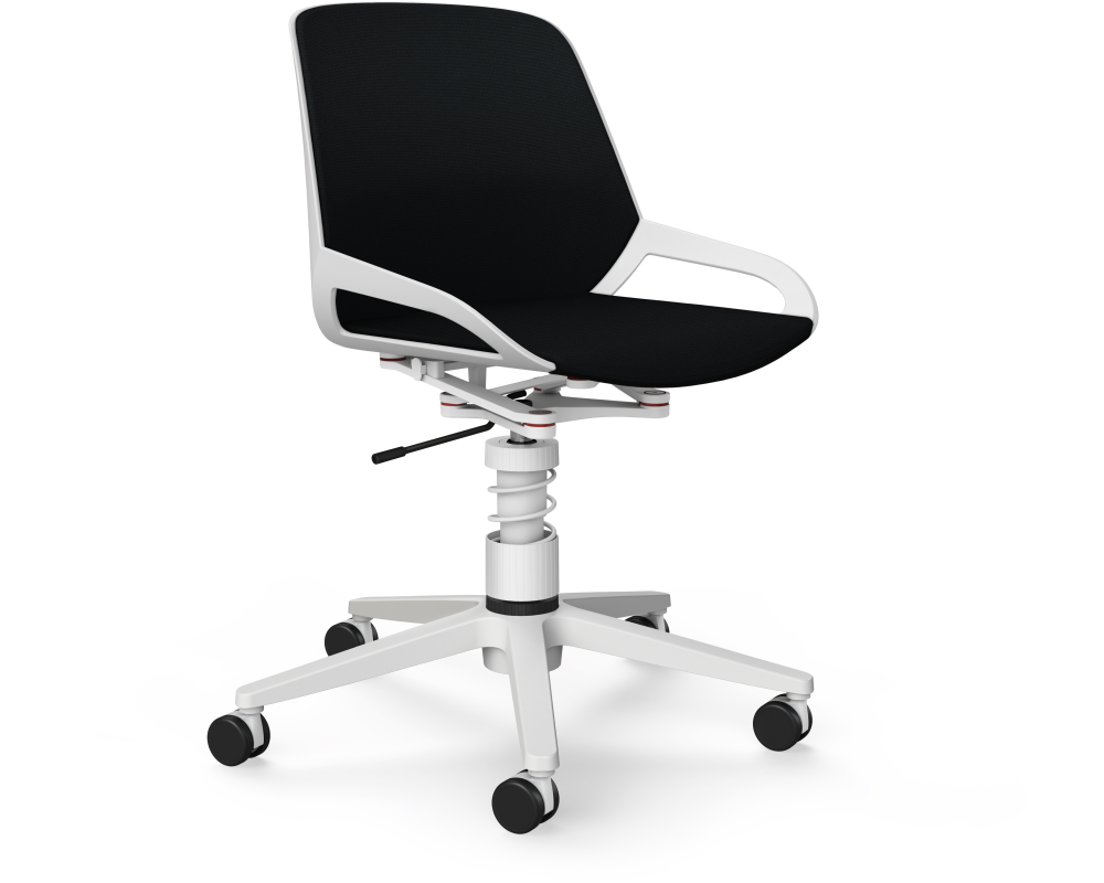 AERIS Bürodrehstuhl Numo Task 962WRSTWHCU1 schwarz/weiss