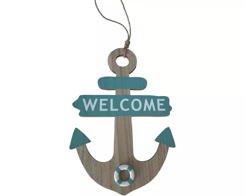 Dameco Wanddekoration Anker Welcome 30 cm