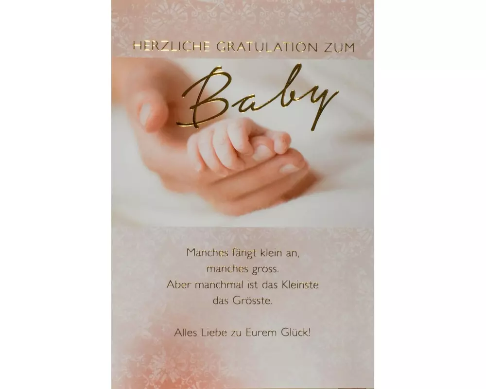 ABC Glückwunschkarte Zum Baby B6