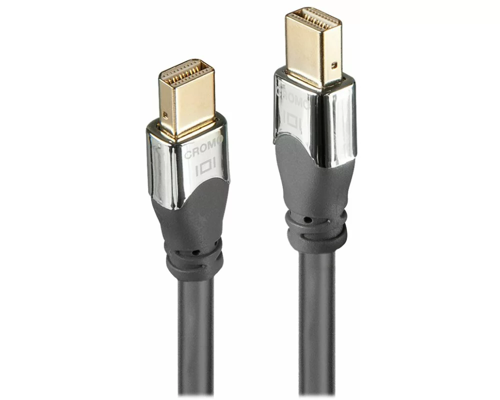 LINDY CROMO Video Cable, DP 1.4, MiniDP-MiniDP M-M, 2m, grey