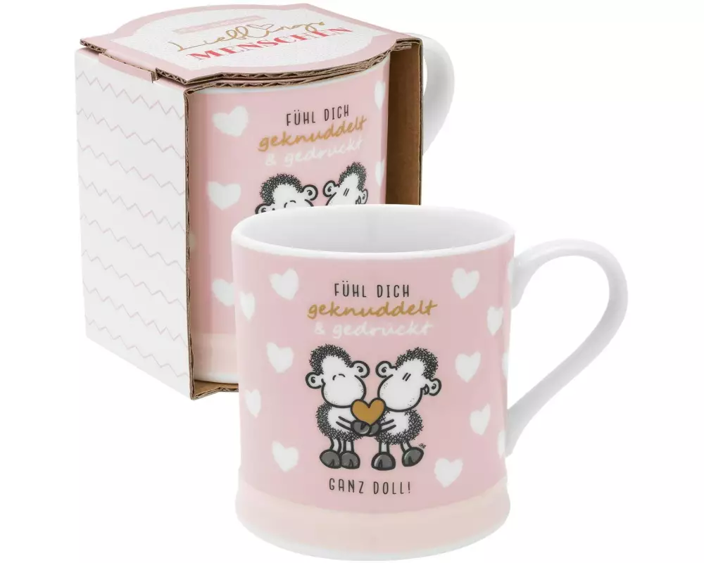 Sheepworld Universaltasse Fühl dich 400 ml, 1 Stück, Rosa