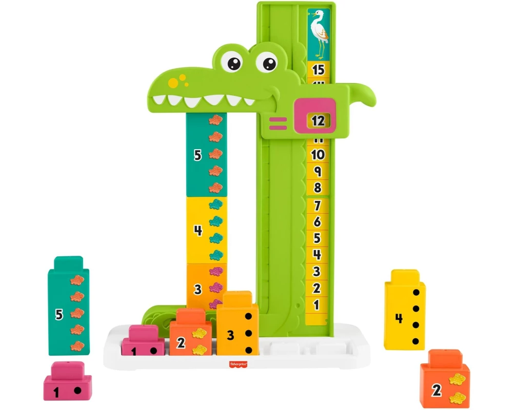 Fisher-Price Stapelspielzeug Mein Zahlen-Krokodil