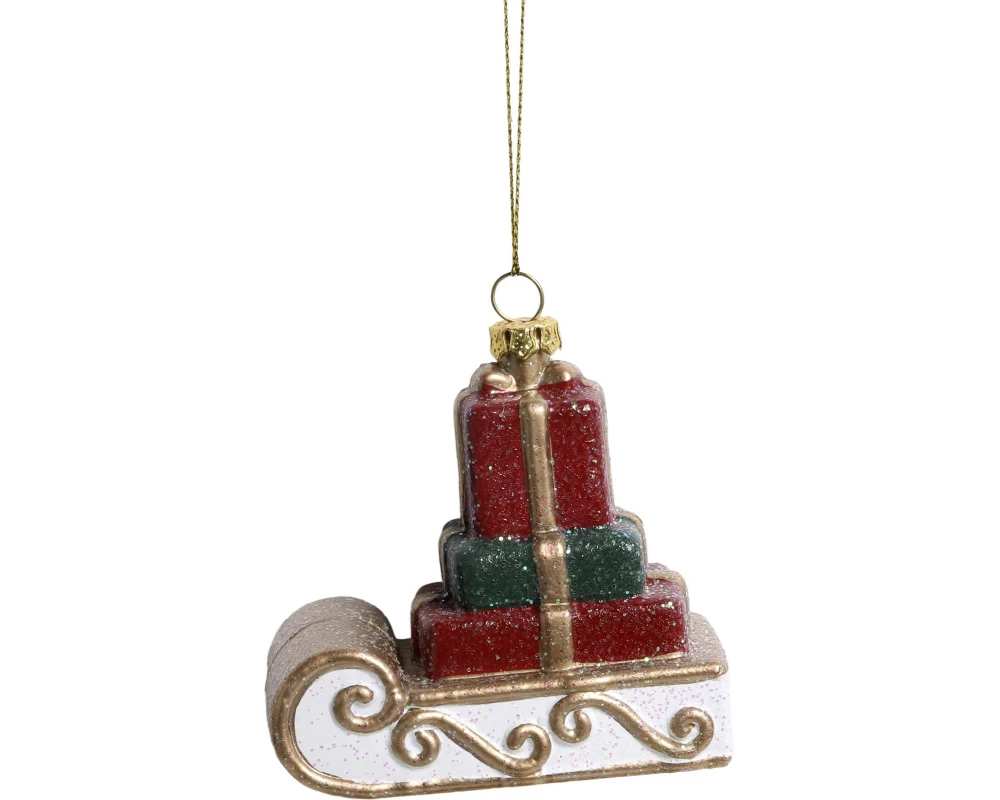 Chic Antique Vintage Schlitten, Messing