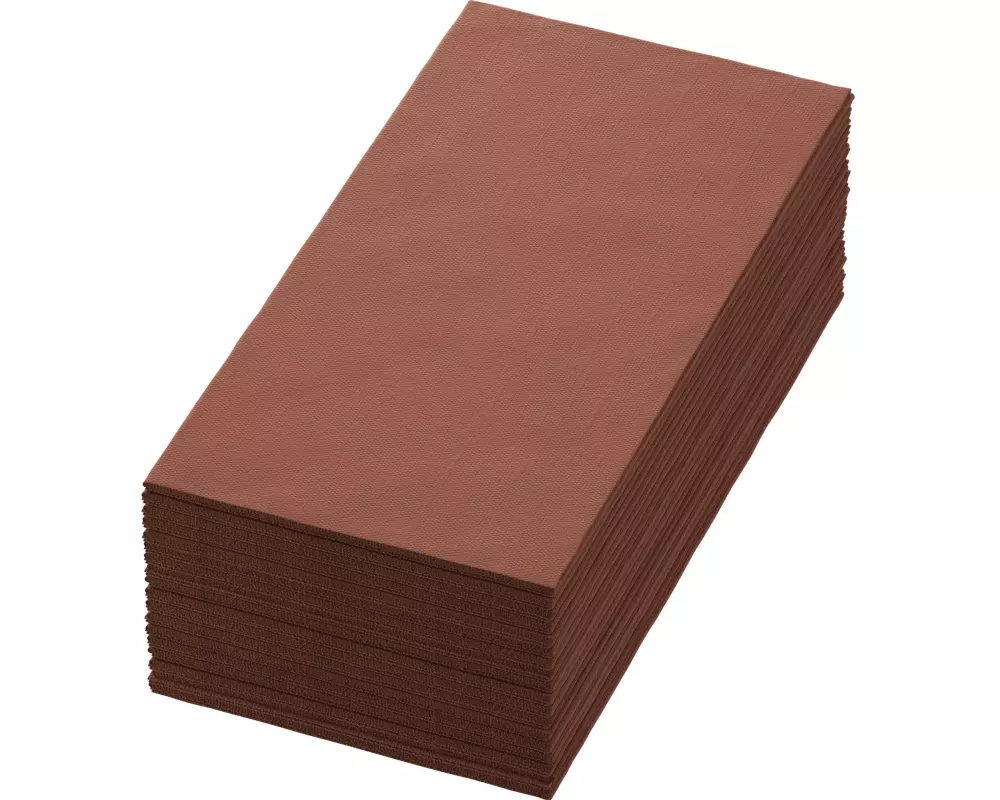 Duni Papierservietten Tissue 40 cm x 40 cm, 250 Stück, Braun