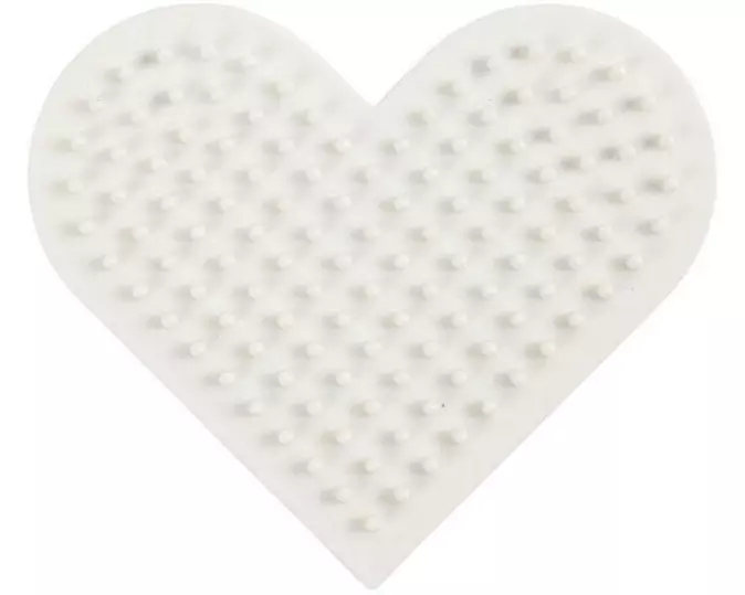 Creativ Company Bügelperlen Platten Nabbi Herz Weiss