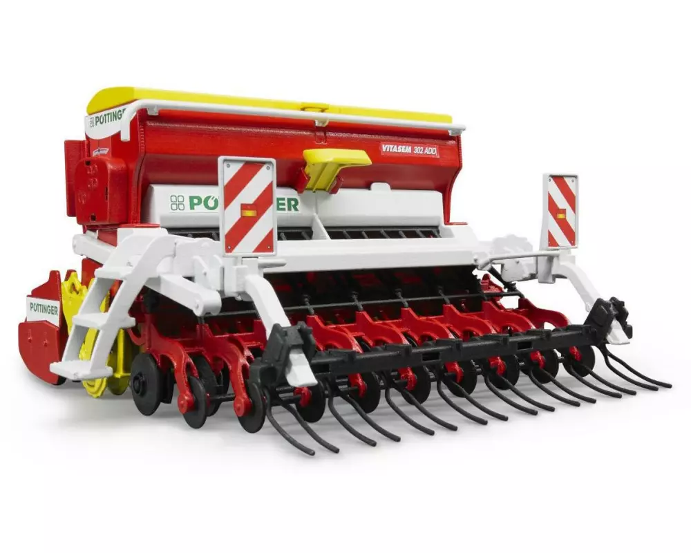 Bruder Spielwaren Landwirtschaftsfahrzeug Poettinger Kreiselegge-Sämaschine