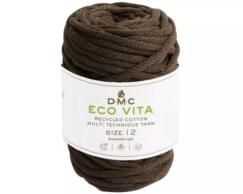 DMC Wolle Nova Vita Makramee Cord 250 g Braun