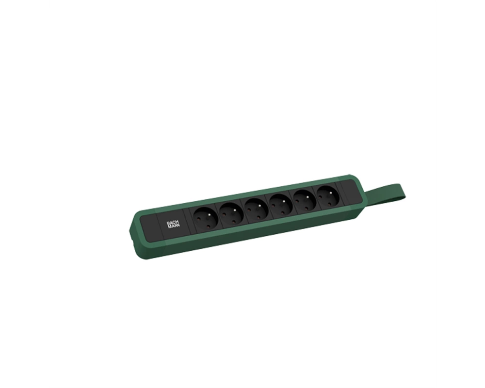 BACHMANN PRIMO 2 6xUTE mit Schlaufe 2,0m CEE7/7 RAL6028