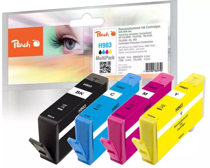 Peach Tintenset HP Nr. 903 Multipack BK/C/M/Y
