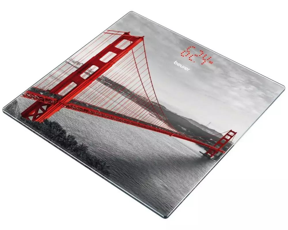 Beurer Personenwaage GS 215 San Francisco Grau; Rot