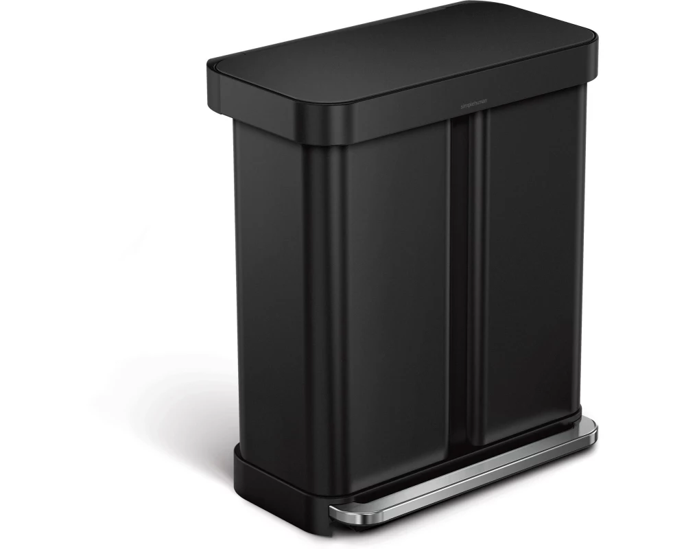 Simplehuman Abfalleimer Step Can 34+24 l Schwarz