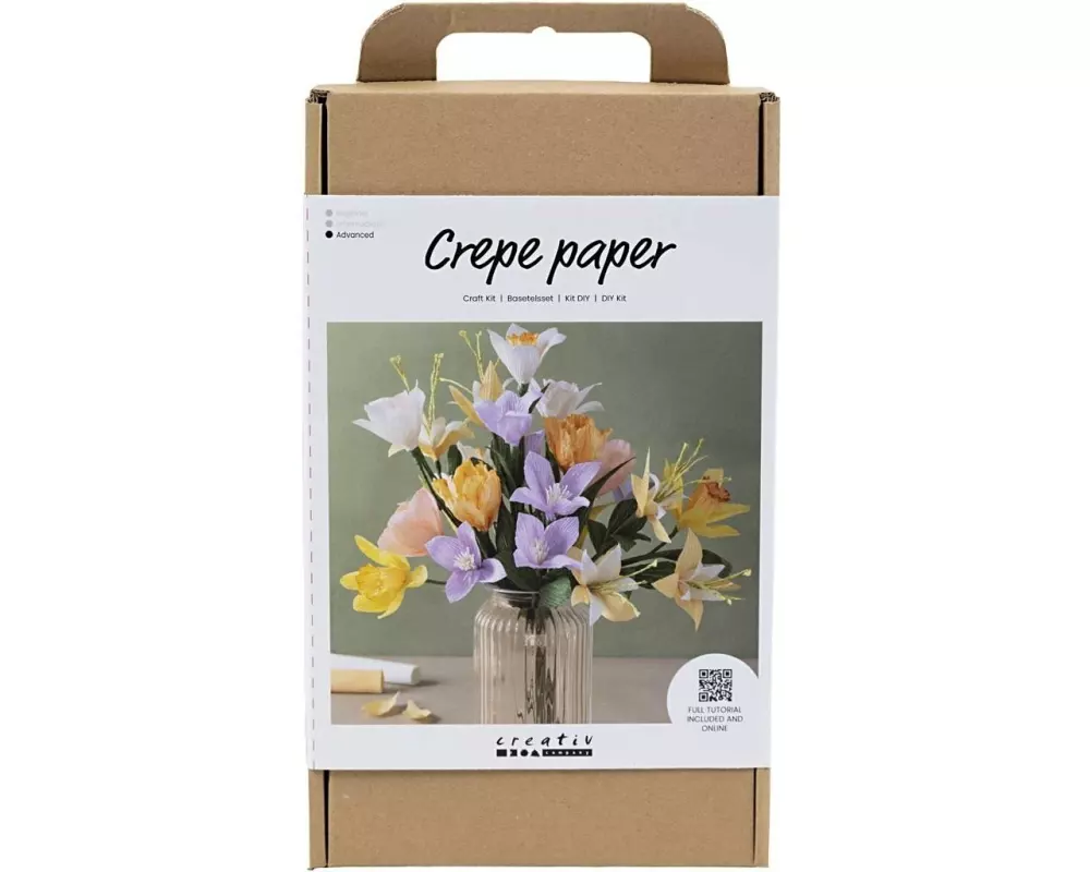 Creativ Company Bastelset Krepppapier Oster-, Frühlingsstrauss