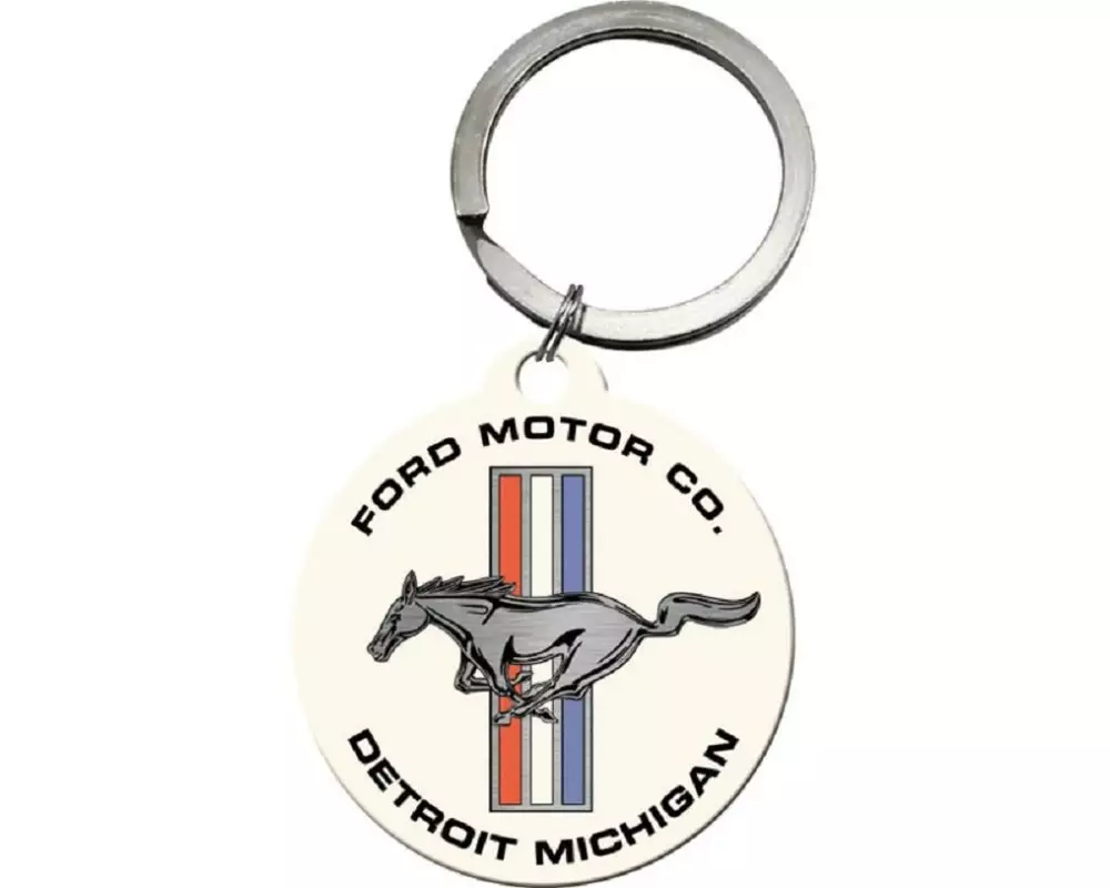 Nostalgic Art Schlüsselanhänger Ford Mustang Ø 4 cm, Mehrfarbig