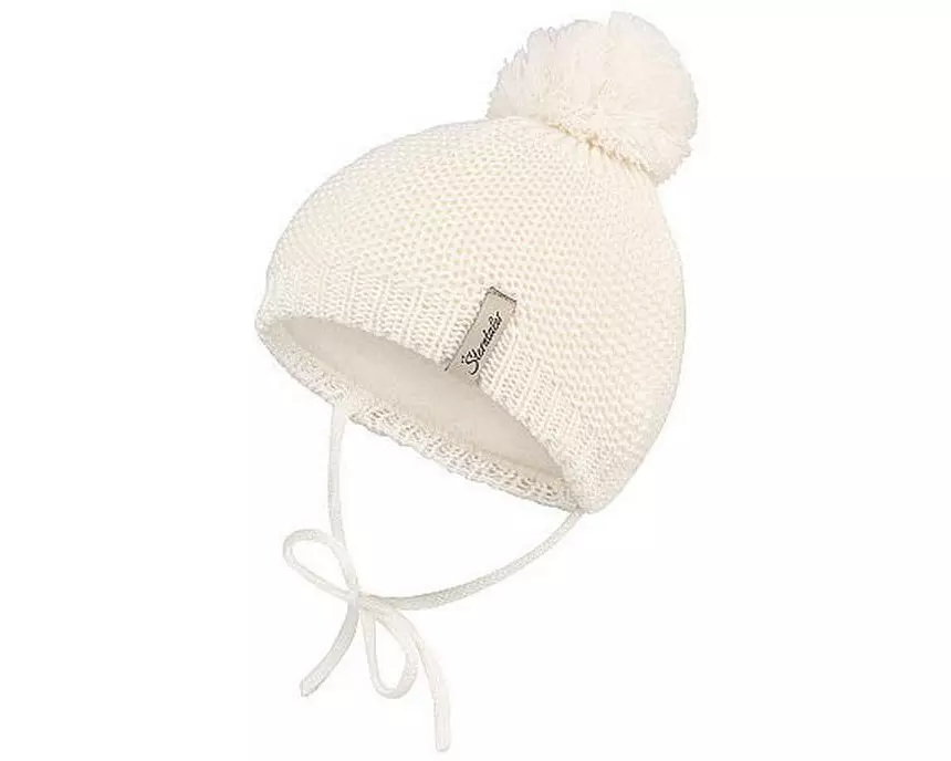 Sterntaler Bommelmütze klassisch Ecru Gr. 45