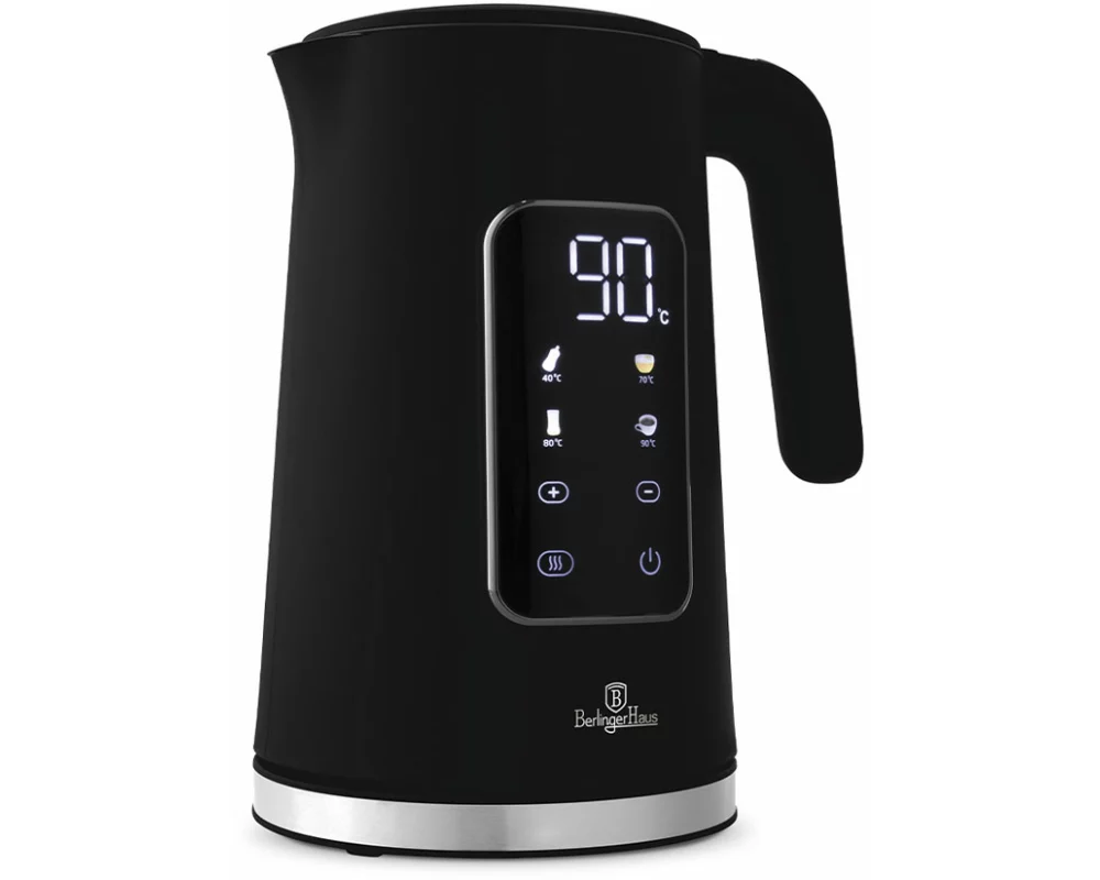 Berlinger Haus Wasserkocher mit Digitalanzeige Black Vantage Collection