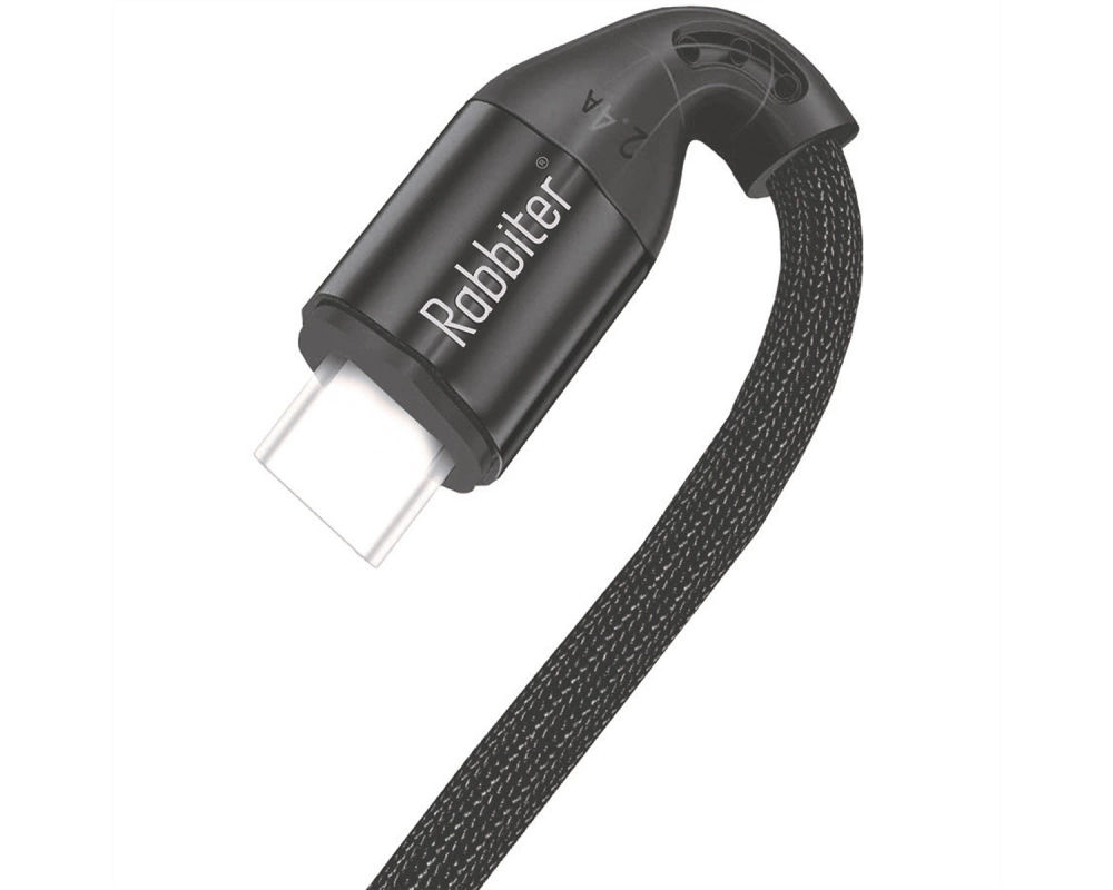 Rabbiter Power USB-C Kabel, 100W, 2.0m, schwarz, 2 m