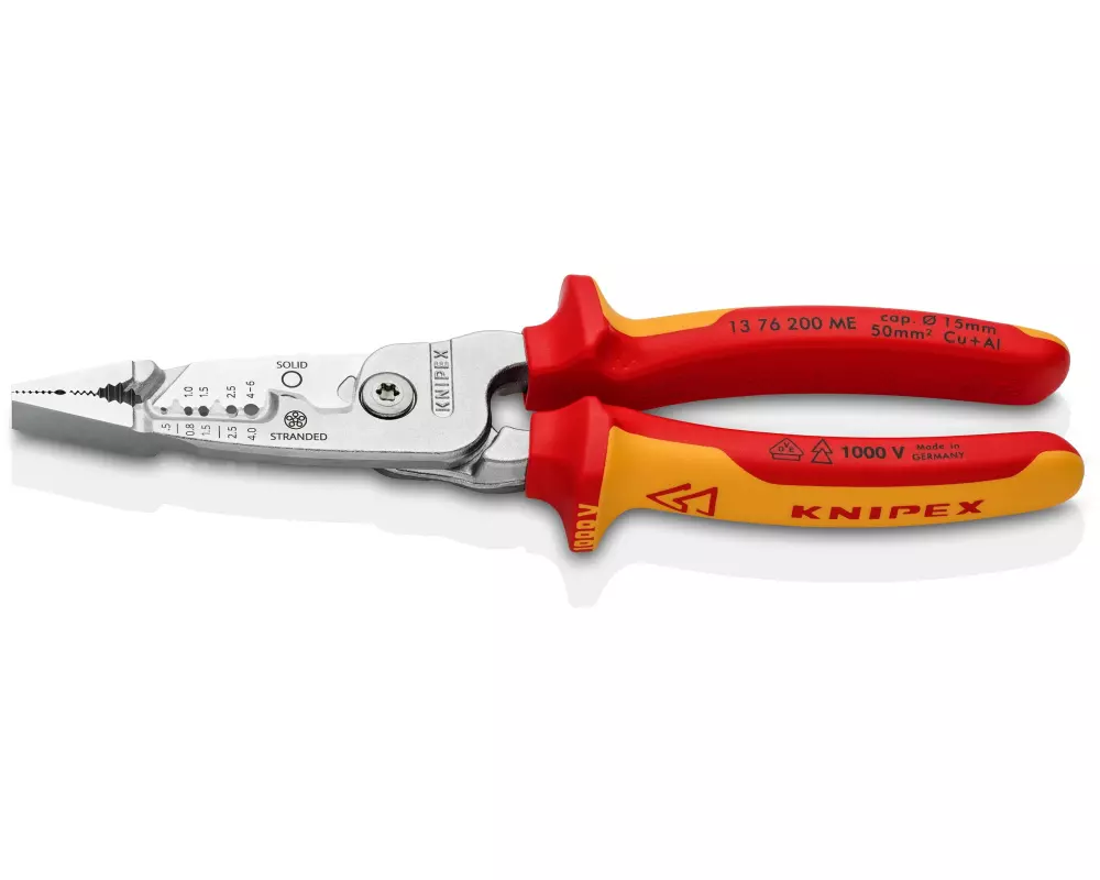 Knipex Multifunktions-Elektrikerzange 200 mm, VDE