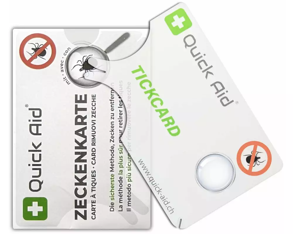Quick Aid Zeckenkarte mit Lupe 1 Stück