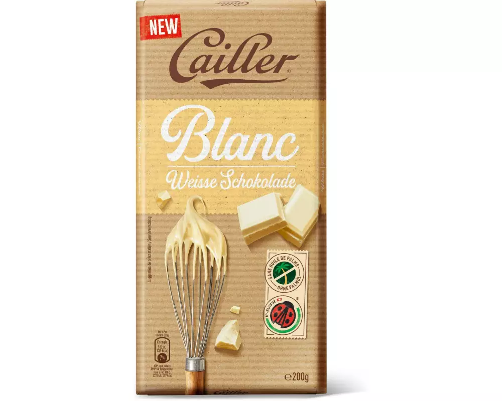 Cailler Tafelschokolade Weiss 200 g