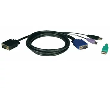 EATON TRIPPLITE USB/PS2, Combo, Cable, Kit, for NetController, KVM, Switches, B040-Series and B042-Series, 15ft, 4.57m