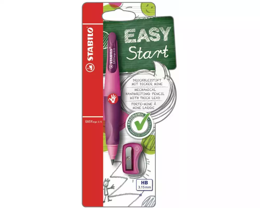 STABILO Minenbleistift EASYergo 3.15 Rechts, Pink