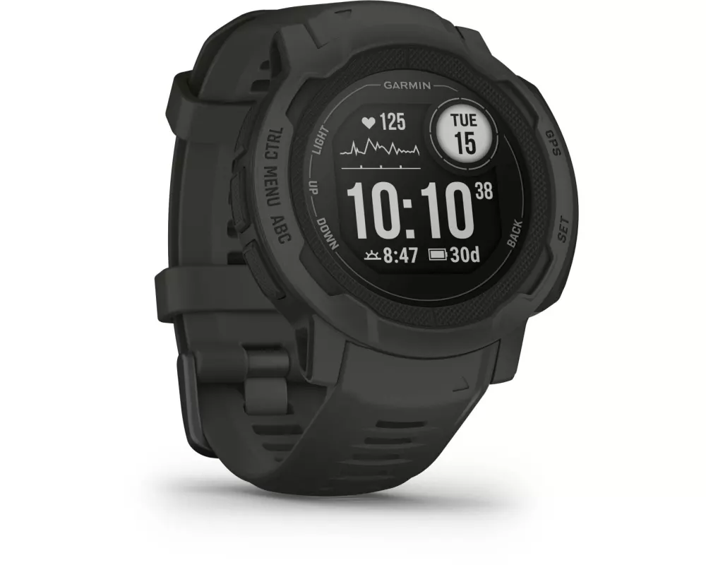 GARMIN Sportuhr Instinct 2, Anthrazit/Schwarz