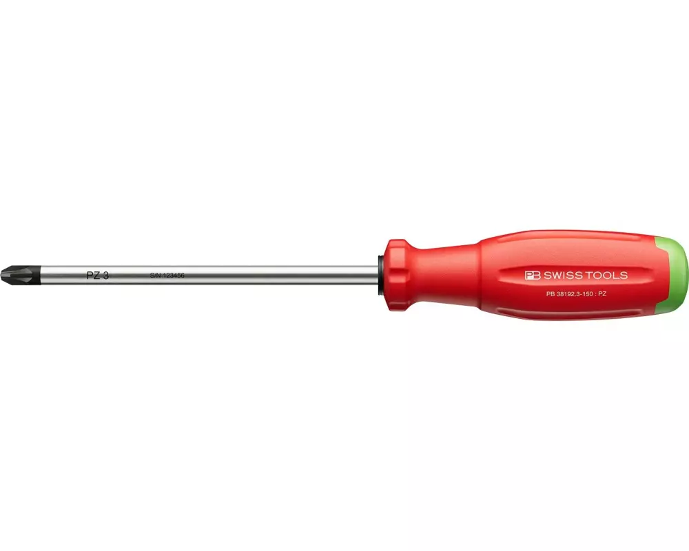 PB Swiss Tools Schraubenzieher 38192 SwissGrip Evo PZ 3
