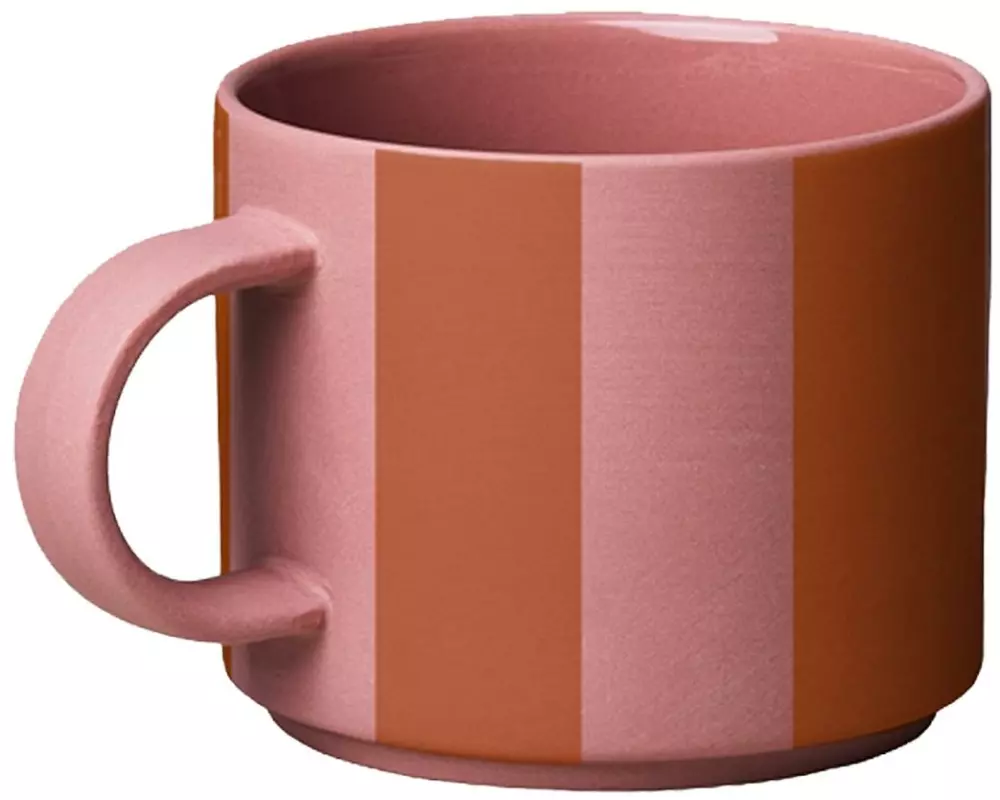 Chic Mic Kaffeetasse Good Mood 280 ml, 1 Stück, Berry gestreift