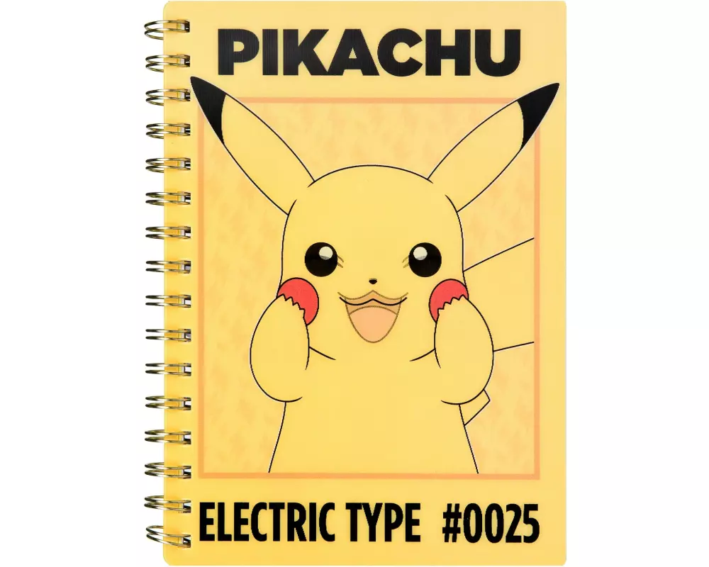 Undercover Notizheft Pokemon A5, Liniert, Schwarz/Gelb