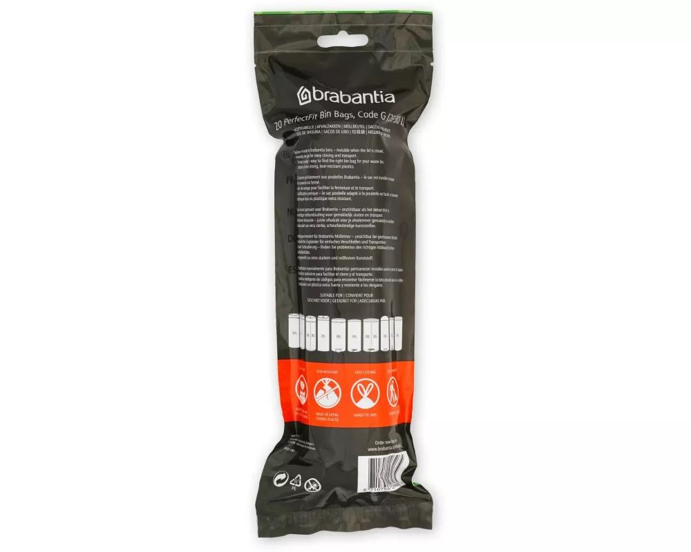 Brabantia Kehrichtsack PerfectFit 30 l, 20 Stück