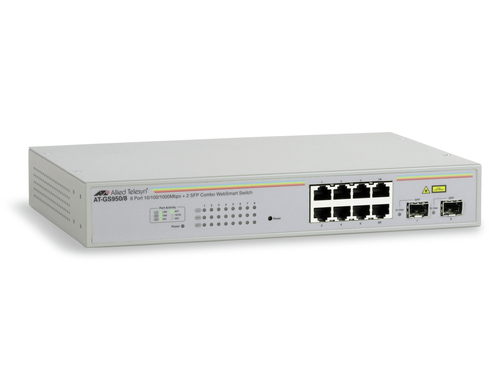 Allied Telesis WebSmart AT-GS950/8 8 Ports Manageable Ethernet Switch