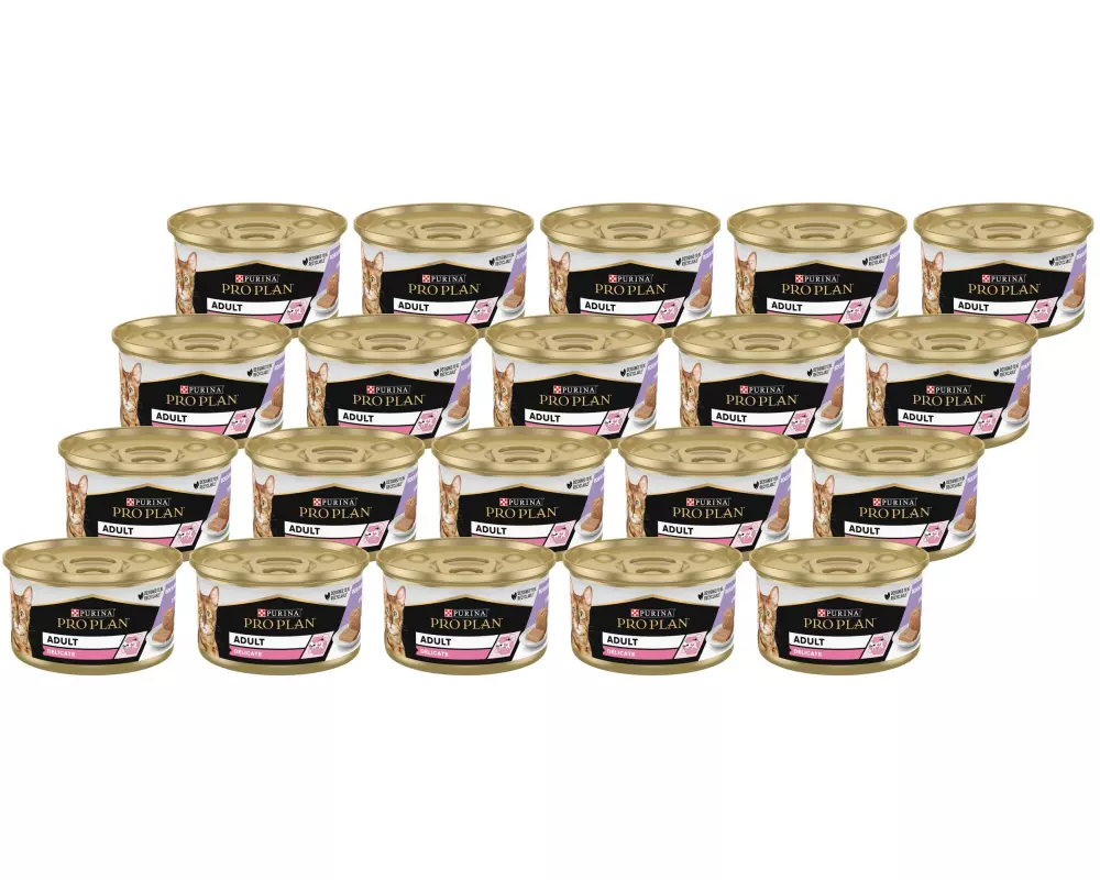 Purina Pro Plan Nassfutter Adult Delicate Truthahn, 24 x 85 g