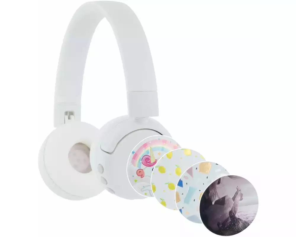 BuddyPhones Kinderkopfhörer POP Bluetooth Weiss