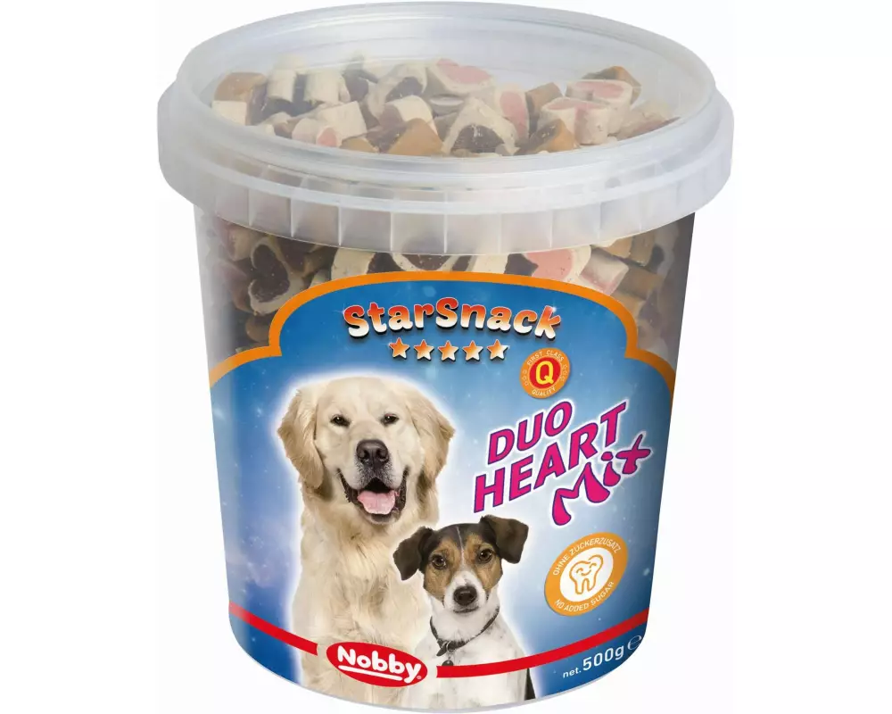 Nobby Leckerli StarSnack Duo Heart Mix Dose, 500 g