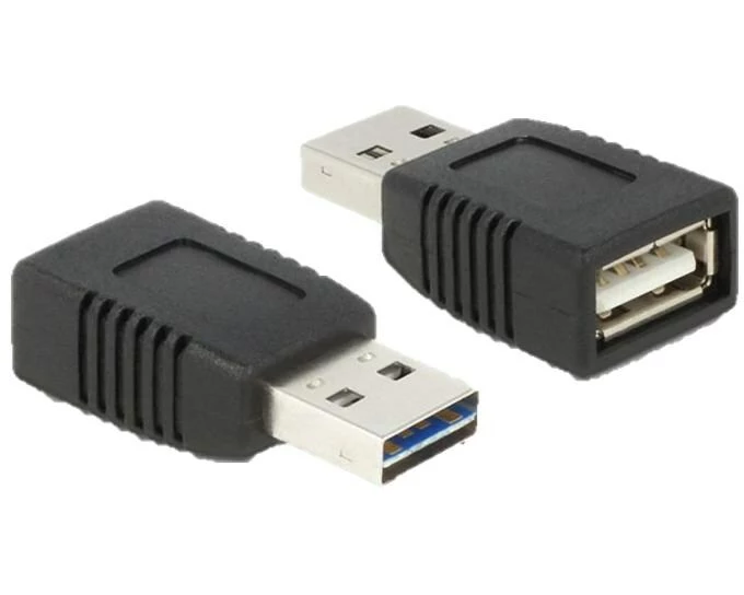 Delock USB 2.0 Adapter Easy USB-A Stecker - USB-A Buchse