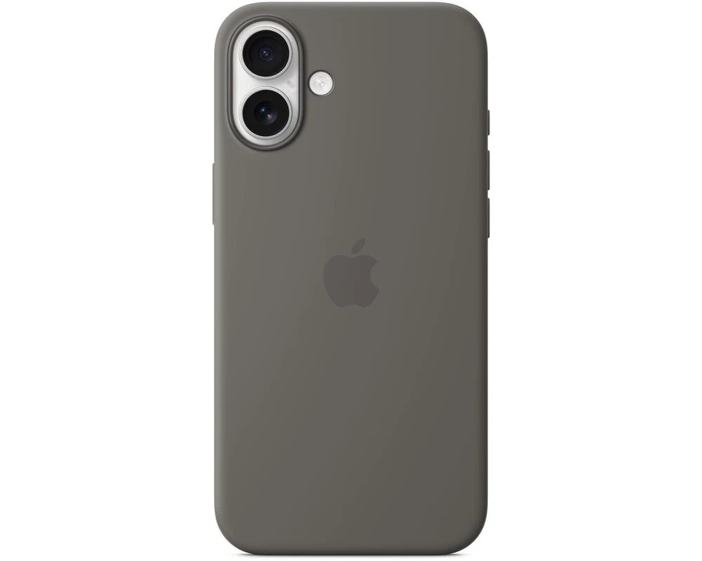 Apple Silicone Case mit MagSafe iPhone 16 Plus Steingrau