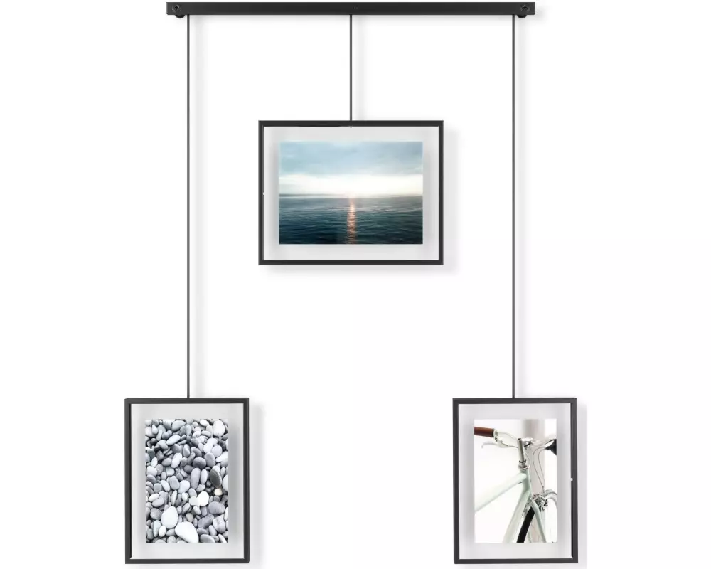 Umbra Bilderrahmen Exhibit 3 Fotos, Schwarz