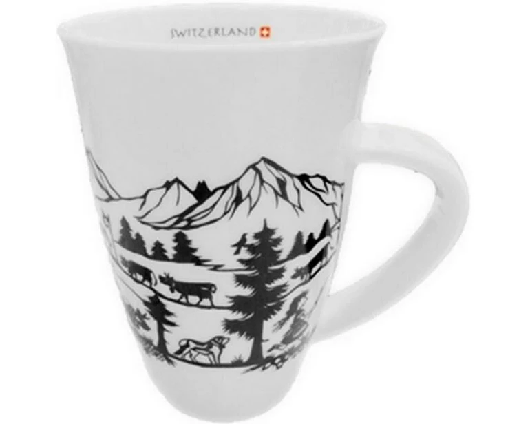 creanorm Tasse mit Scherenschnitt Familie 400 ml, 1 Stück/1, Weiss