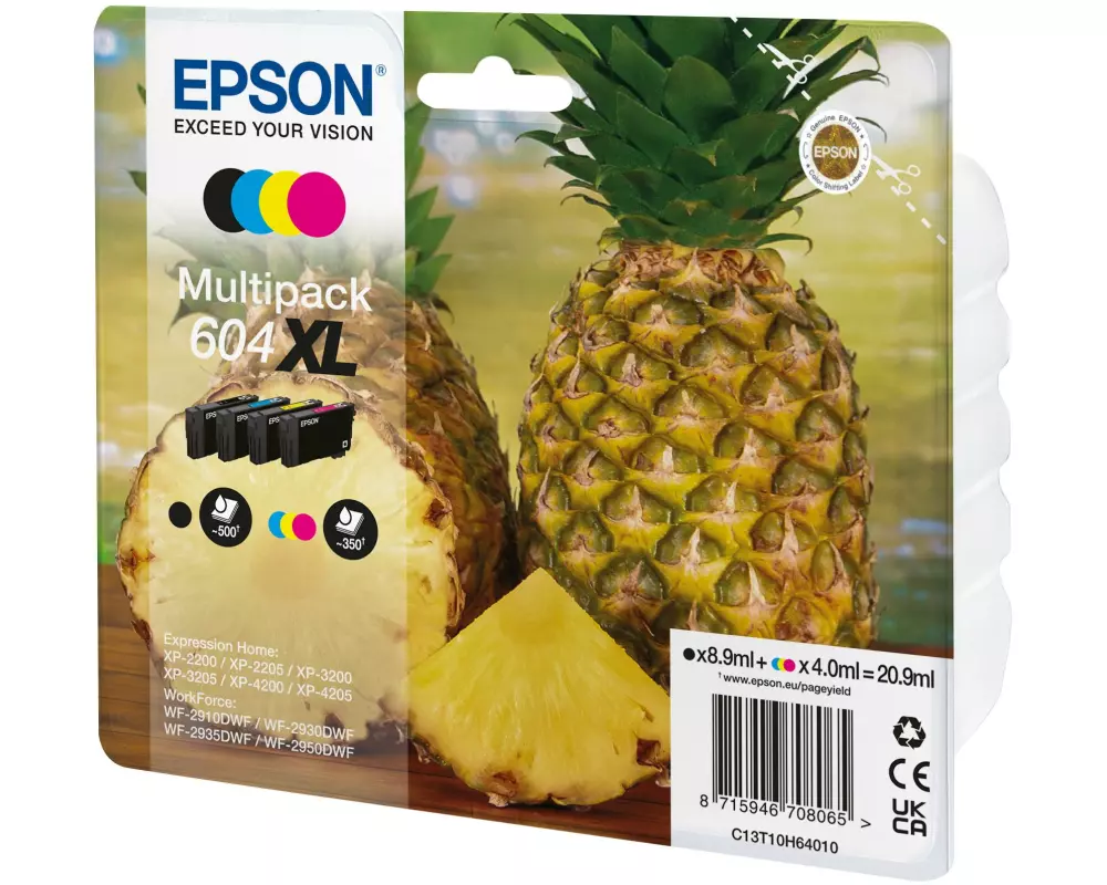 Epson Tinte Nr. 604XL / C13T10H64010 BK, C, M, Y