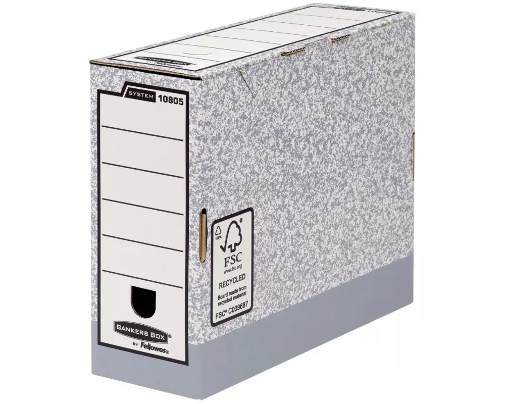 Fellowes Archivschachtel Bankers Box Grau, 10 Stück