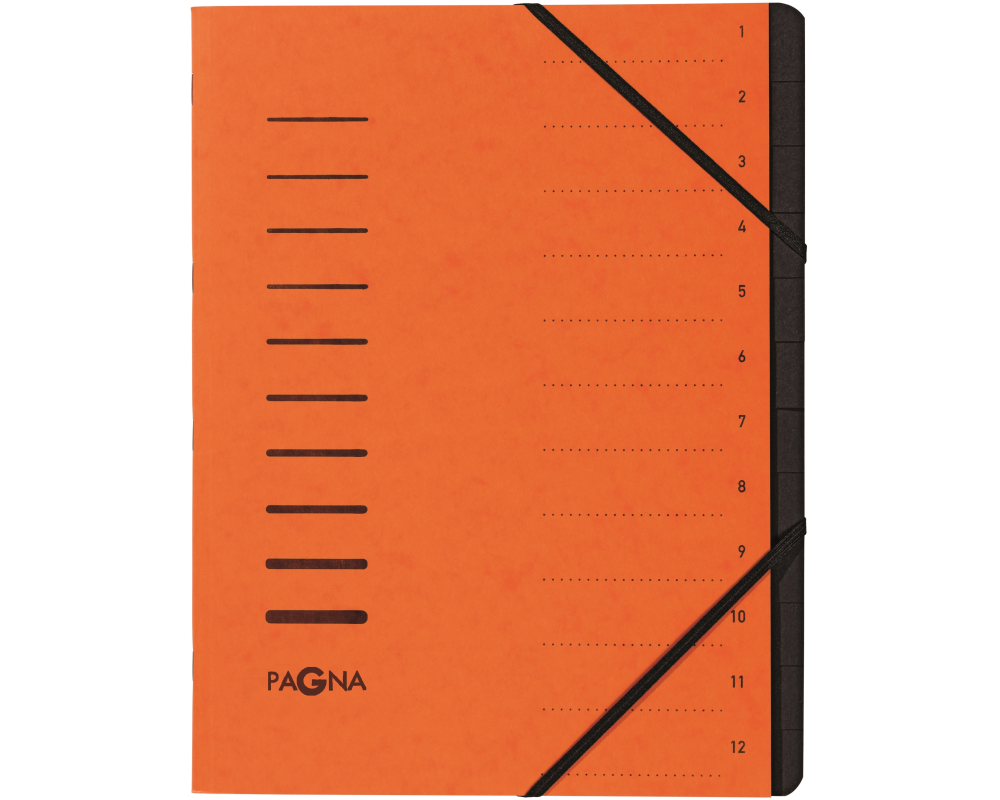 PAGNA Ordnungsmappe A4 40059-12 orange 12-teilig