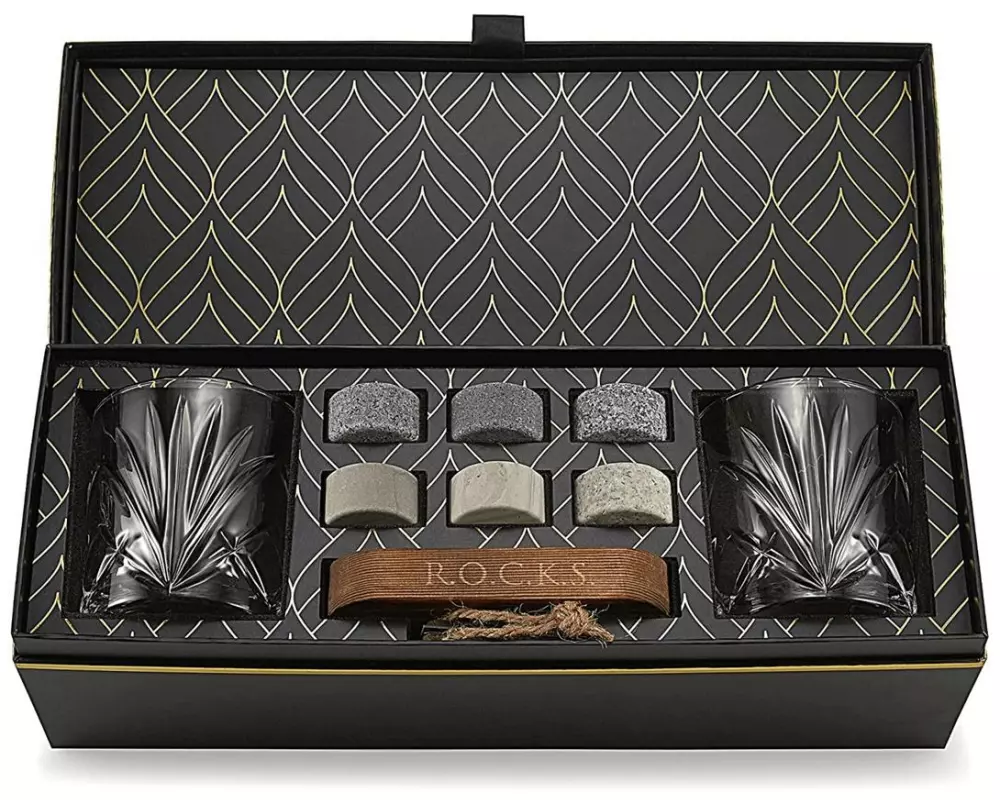 R.O.C.K.S. Whisky-Set Palm 300 ml, Transparent