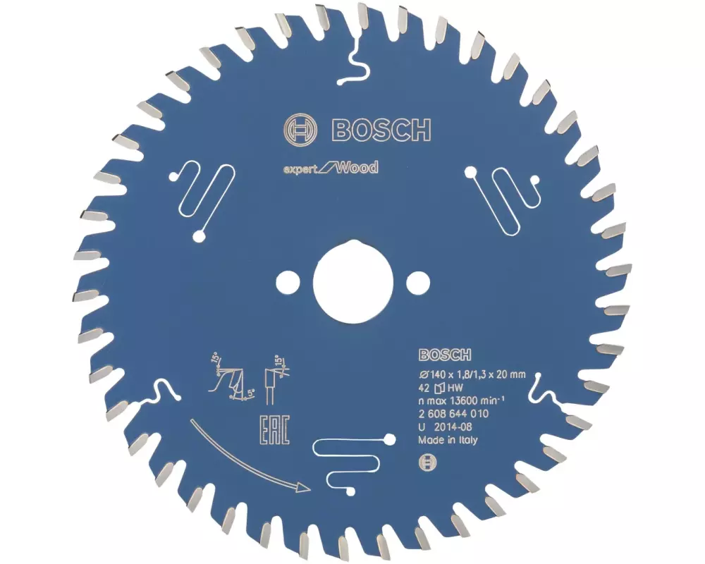 Bosch Professional Kreissägeblatt Expert for Wood 140 x 1.8 x 20 mm, Z 42