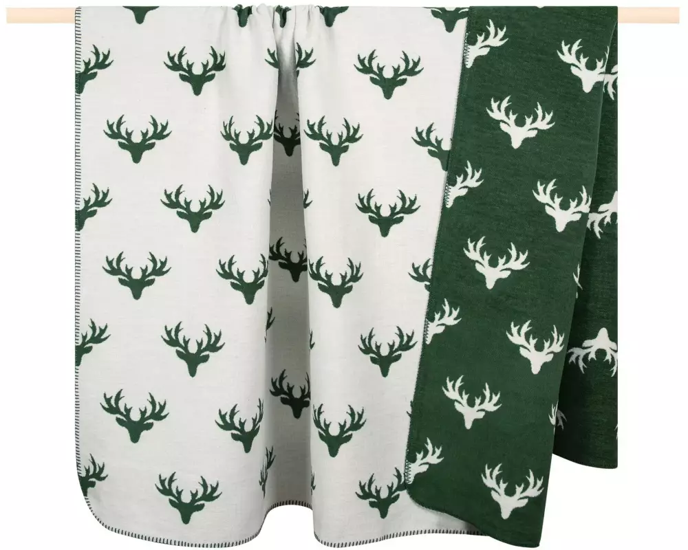 pad Decke Hirsch 150 x 200 cm, Grün