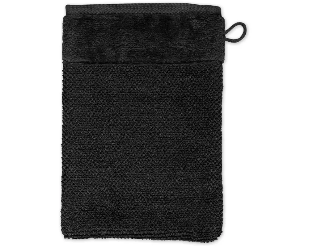 Möve Waschlappen Bamboo Luxe 15 x 20 cm, Schwarz