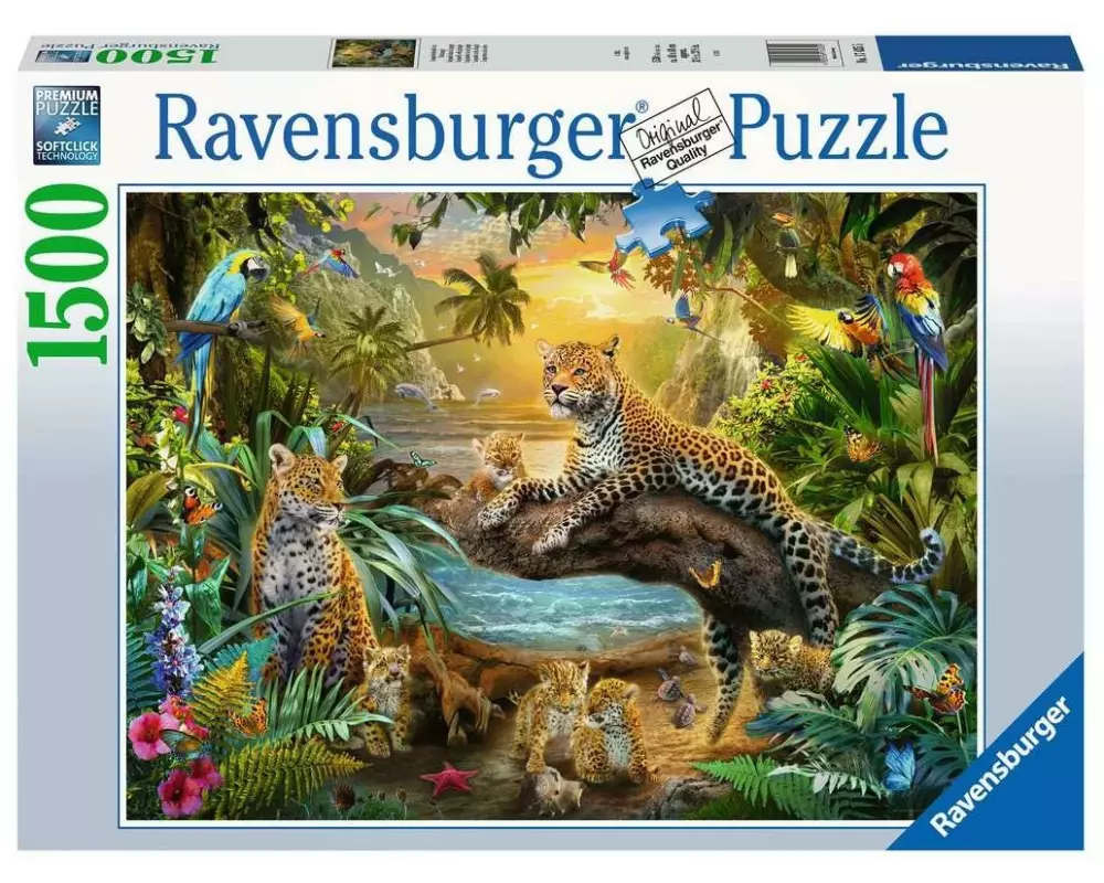 Ravensburger Puzzle Leopardenfamilie im Dschungel