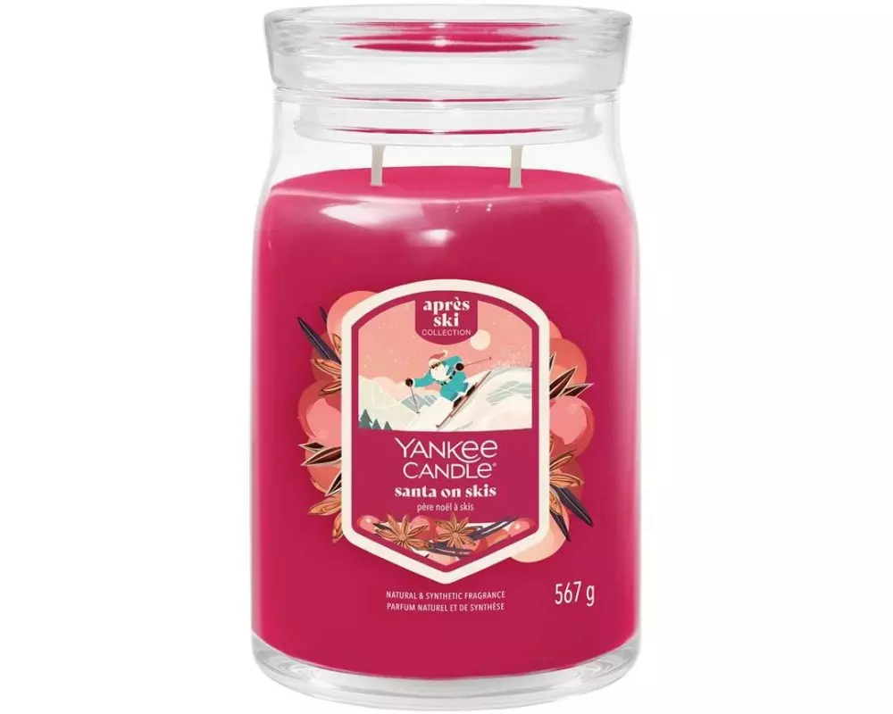 Yankee Candle Signature Duftkerze Santa on Skis Large Jar