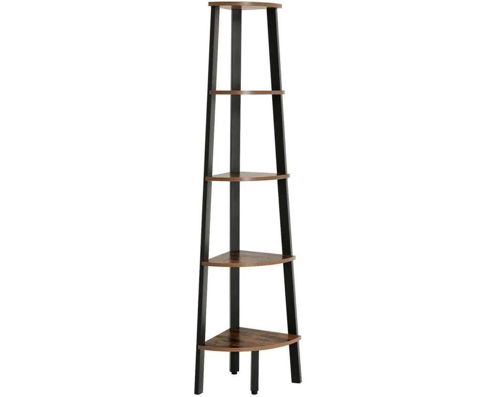 VASAGLE Eckregal Schwarz