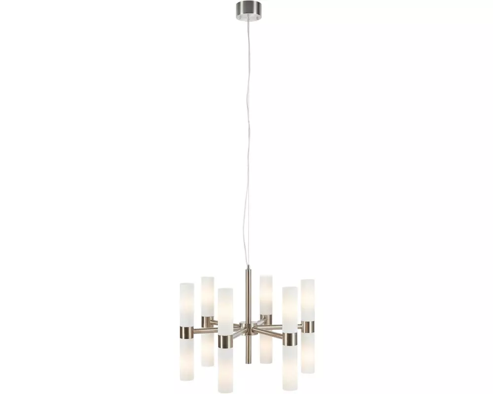 Markslöjd Pendelleuchte Elara 12-flammig Stahl Weiss